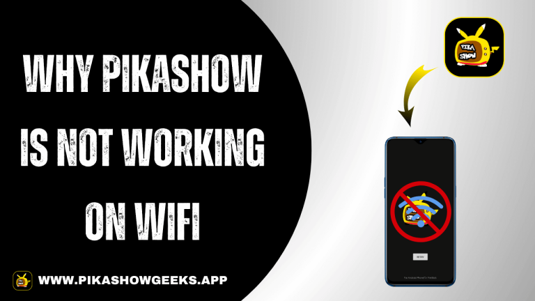 Why PikaShow is Not Working on Wifi
